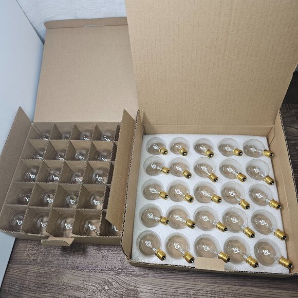 NIB 2 boxes, 50 pieces, G40 Replacement Lightbulbs - Picture 1 of 4